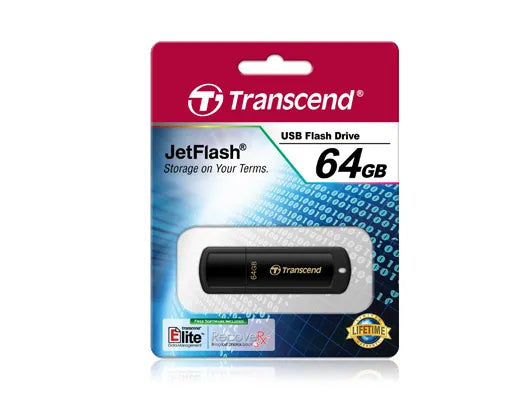 Transcend JetFlash JetFlash 350 64GB, 64 GB, USB Type-A, 2.0, Cap, 8.5 g, Black