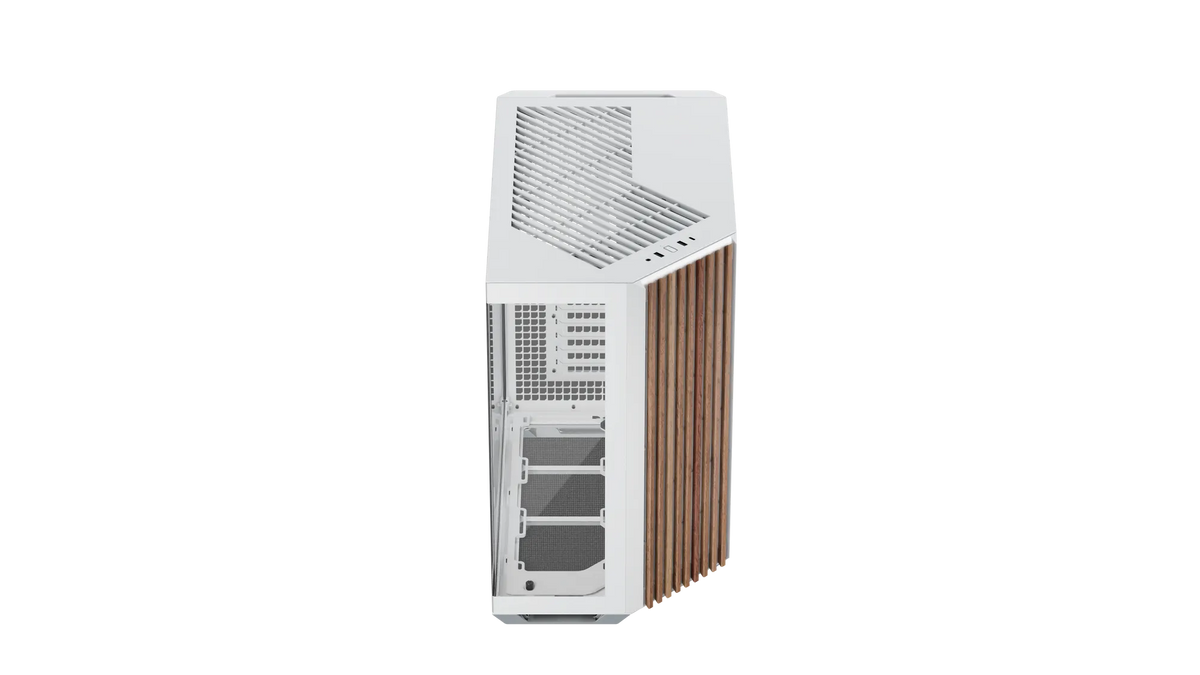 Aerocool APNX V1 premium White and Wood mid-tower ATX case -Supports up to 10 fans -  6x2.5'' or 2x 3.5'' - 360mm radiator -