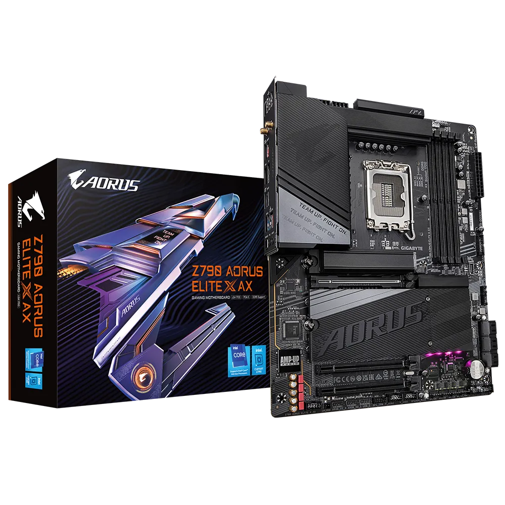 GIGABYTE Z790 AORUS ELITE X AX, Intel, LGA 1700, Intel® Celeron®, Intel® Core™ i3, Intel® Core™ i5, Intel® Core™ i7, Intel® Core™ i9,..., LGA 1700, DDR5-SDRAM, 192 GB