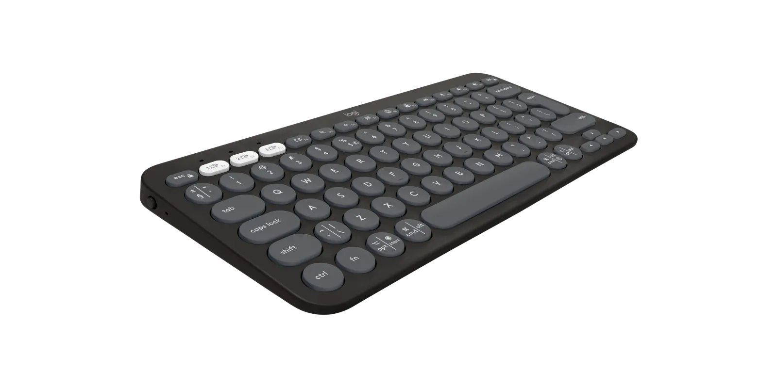 Logitech 920-012239, Wireless, RF Wireless + Bluetooth, Scissor key switch, QWERTY, Graphite, Mouse included