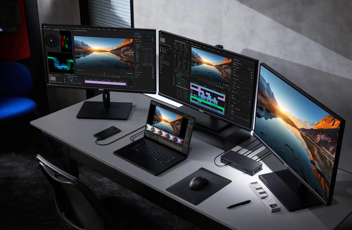 ASUS Master Thunderbolt 5 Dock DC510|3×4K 144 Hz|2×8K 60 Hz|1×8K 60 Hz|3×Thunderbolt 5 ports|SD+microSD|2.5G Ethernet