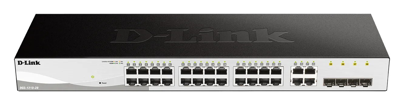 D-Link DGS-1210-28, Managed, L2/L2+, Full duplex, Rack mounting, 1U