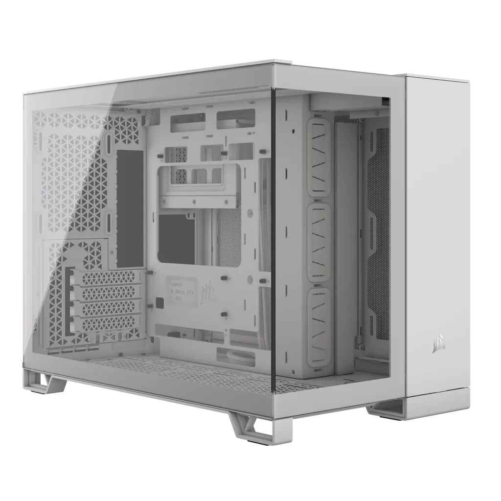 Corsair 2500X, Midi Tower, PC, White, ATX, 18 cm, 40 cm