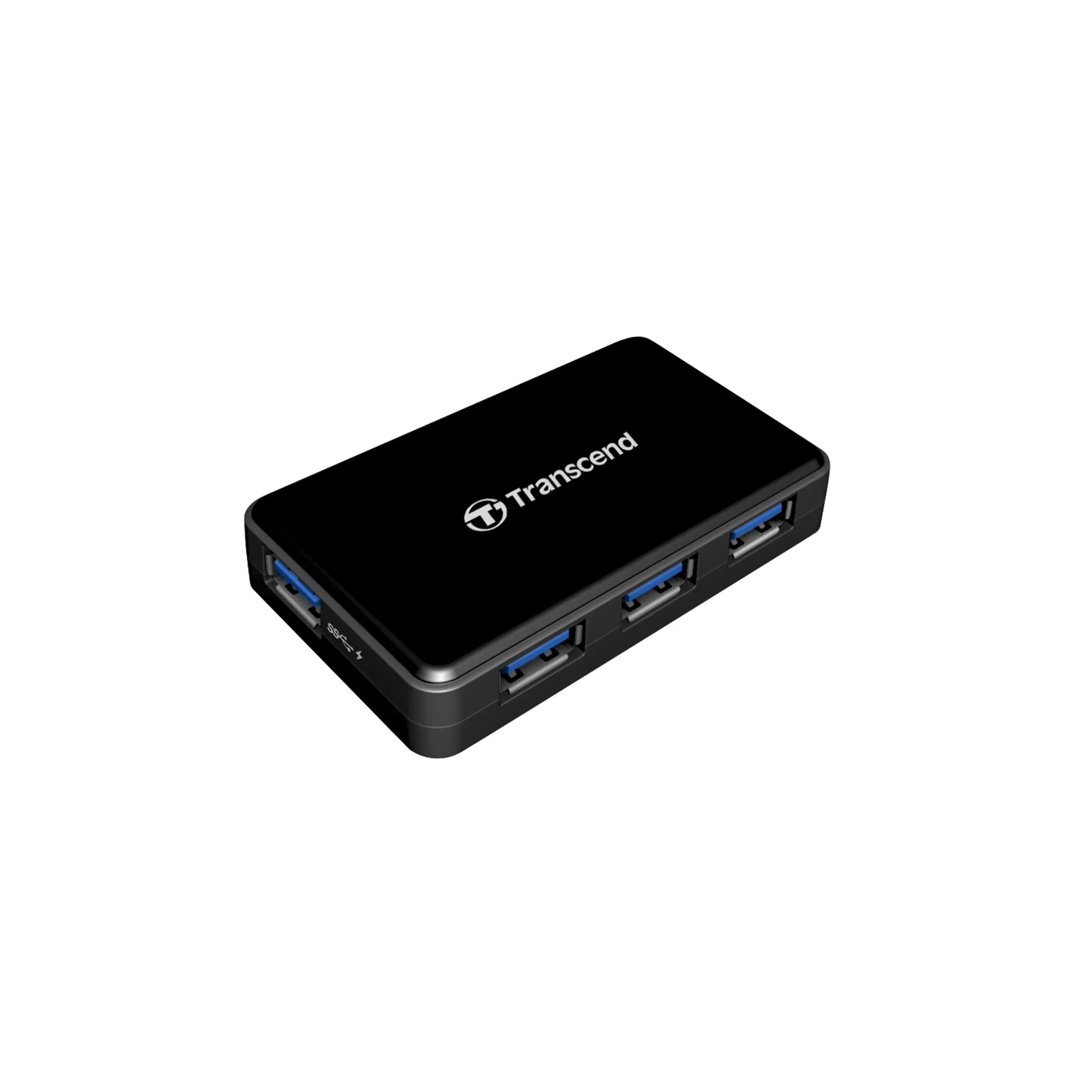 Transcend HUB3, USB 3.2 Gen 1 (3.1 Gen 1) Type-A, Black, CE/FCC/BSMI/KC/RCM/EAC, 5 - 12 V, Windows 10, Windows 7, Windows 8, Mac OS X 10.2 Jaguar