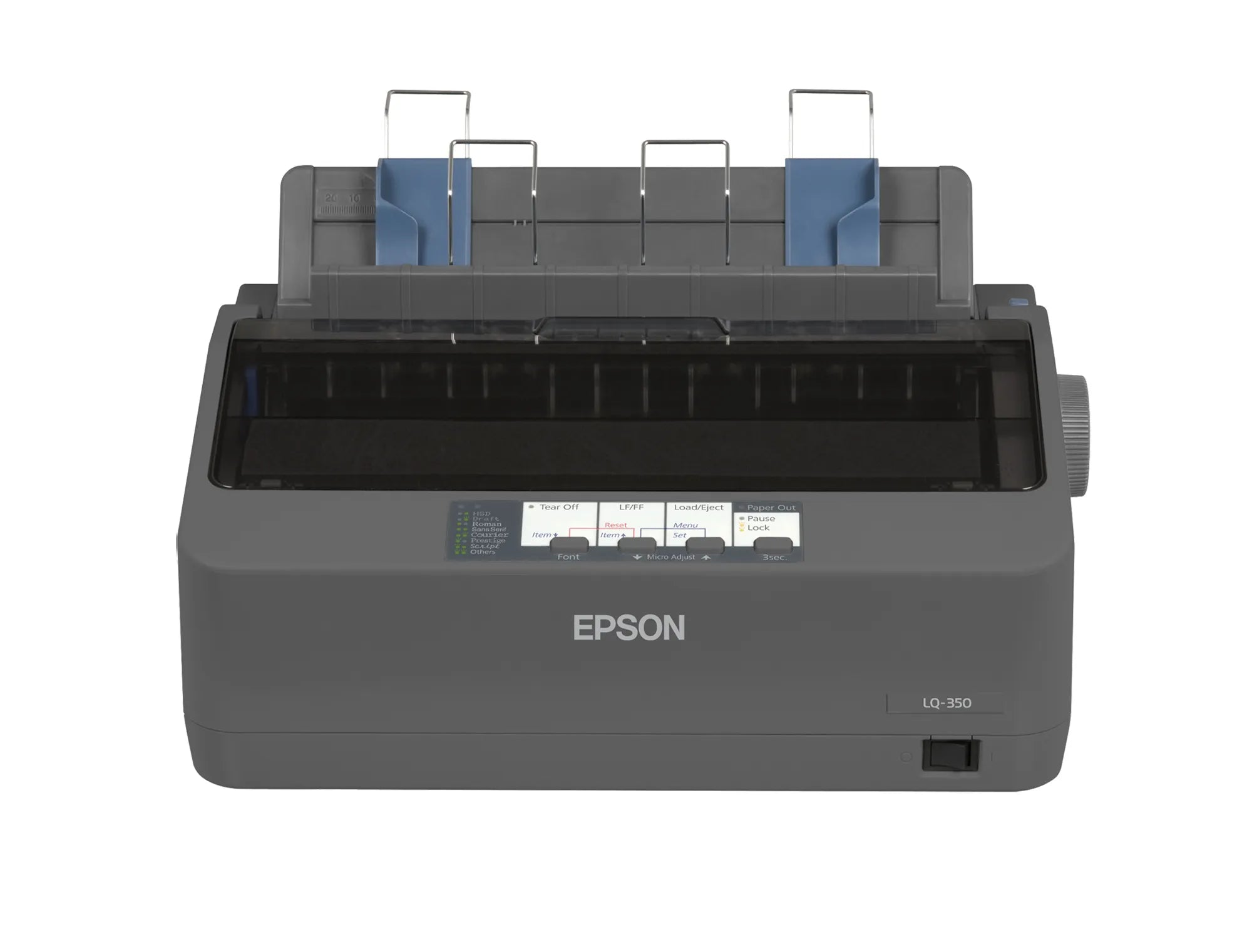 Epson LQ-350, 347 cps, 360 x 180 DPI, 260 cps, 86 cps, 10 cpi, 4 copies