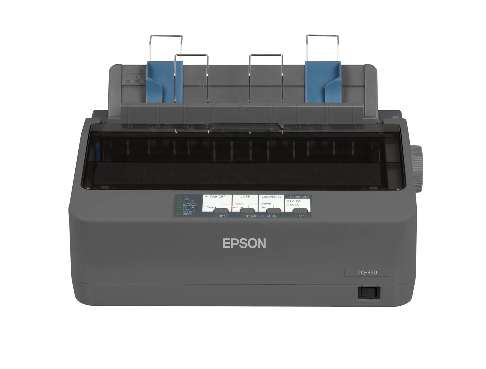 Epson LQ-350, 347 cps, 360 x 180 DPI, 260 cps, 86 cps, 10 cpi, 4 copies