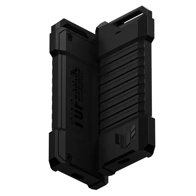 ASUS ESD-T1A/BLK/G/AS//, SSD enclosure, M.2, M.2, PCI Express, Serial ATA, 10 Gbit/s, USB connectivity, Black