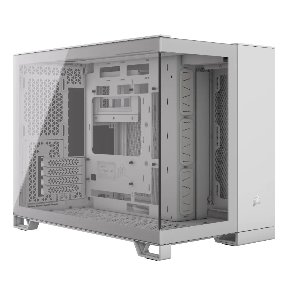 Corsair 2500X, Midi Tower, PC, White, ATX, 18 cm, 40 cm