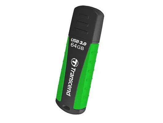 Transcend JetFlash 810 64GB USB 3.0, 64 GB, USB Type-A, 3.2 Gen 1 (3.1 Gen 1), Cap, 12.4 g, Black,Green