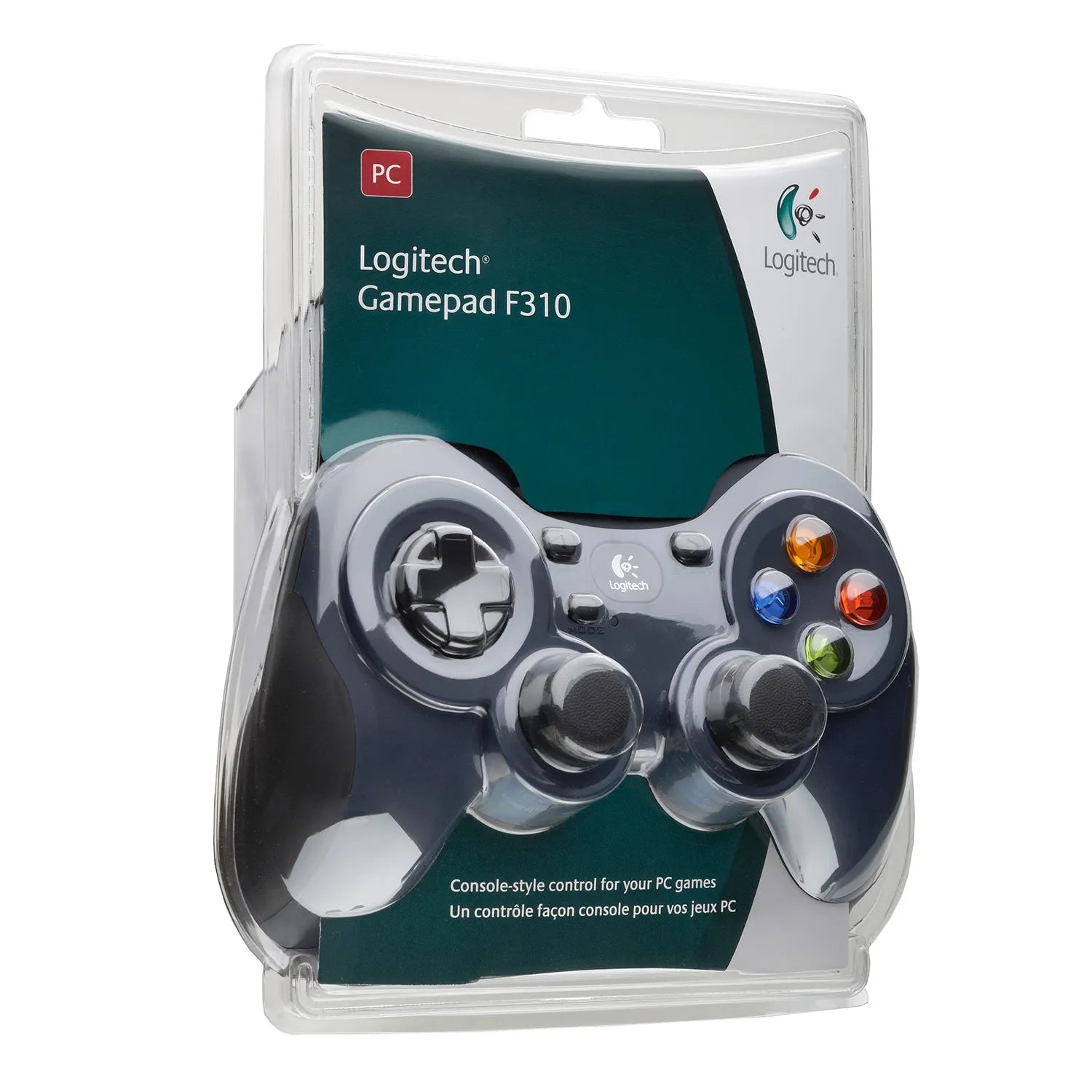 Logitech G Gamepad F310, Gamepad, PC, Back button, D-pad, Menu button, Start button, Analogue / Digital, Wired, USB 2.0