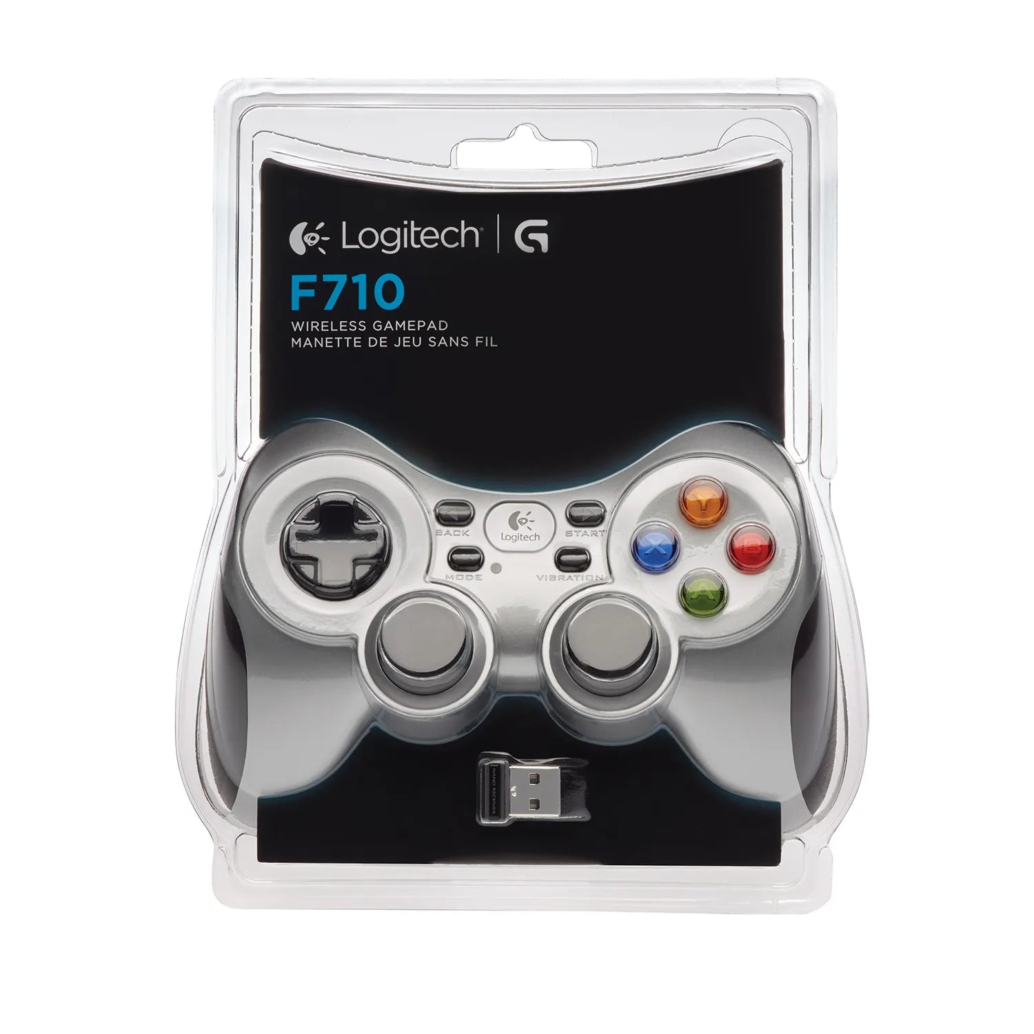 Logitech G Wireless Gamepad F710, Gamepad, PC, Back button, D-pad, Home button, Menu button, Mode button, Start button, Analogue / Digital, Wireless, RF