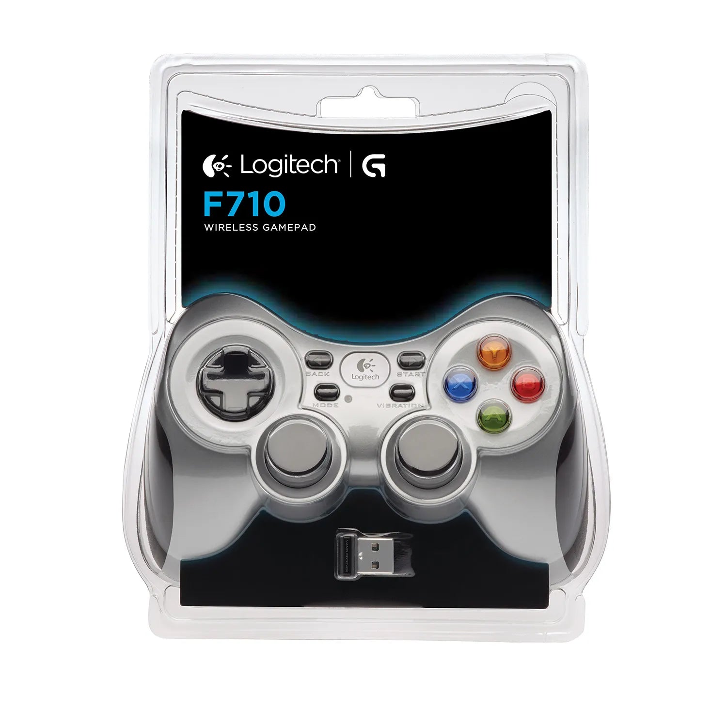 Logitech G Wireless Gamepad F710, Gamepad, PC, Back button, D-pad, Home button, Menu button, Mode button, Start button, Analogue / Digital, Wireless, RF
