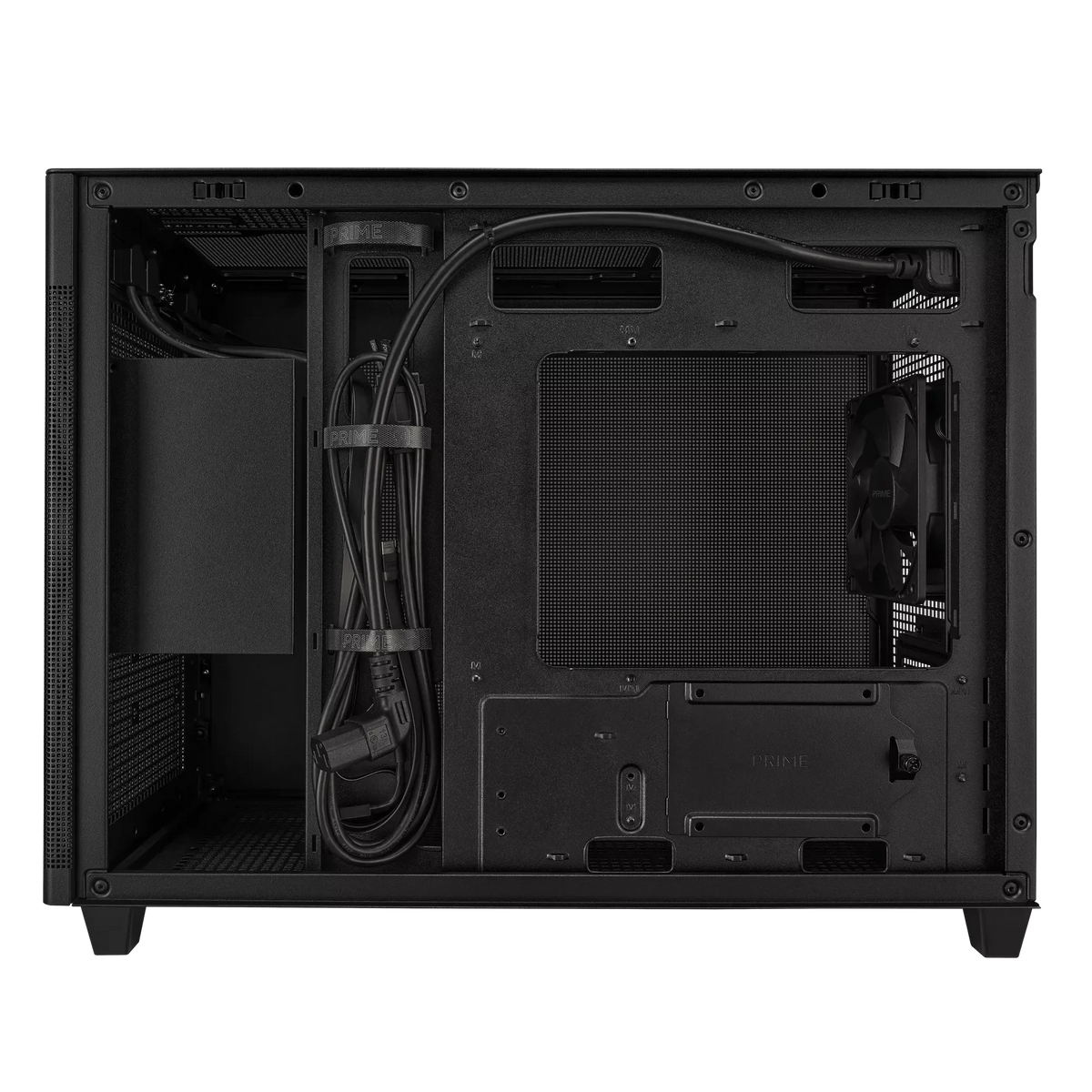 ASUS Chassis/M-ATX/Mini-ITX/Black/Top Radiator:120 /140/240/280/360mm/Driver Bays:1x2.5''/3x2.5''/3.5''Combo Bay/Dim:205x350x460
