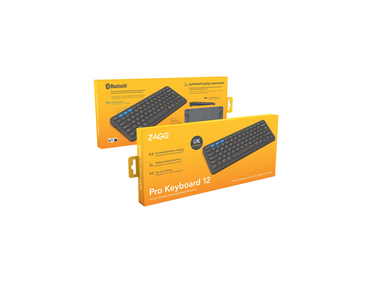 ZAGG Pro Keyboard 12 inch-Charcoal-UK