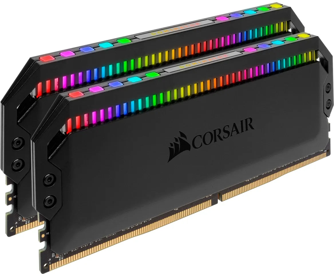 Corsair DOMINATORÂ® PLATINUM RGB 16GB (2 x 8GB) DDR4 DRAM 3600MHz C16 Memory Kit; 18-19-19-39; 1.35V; Black