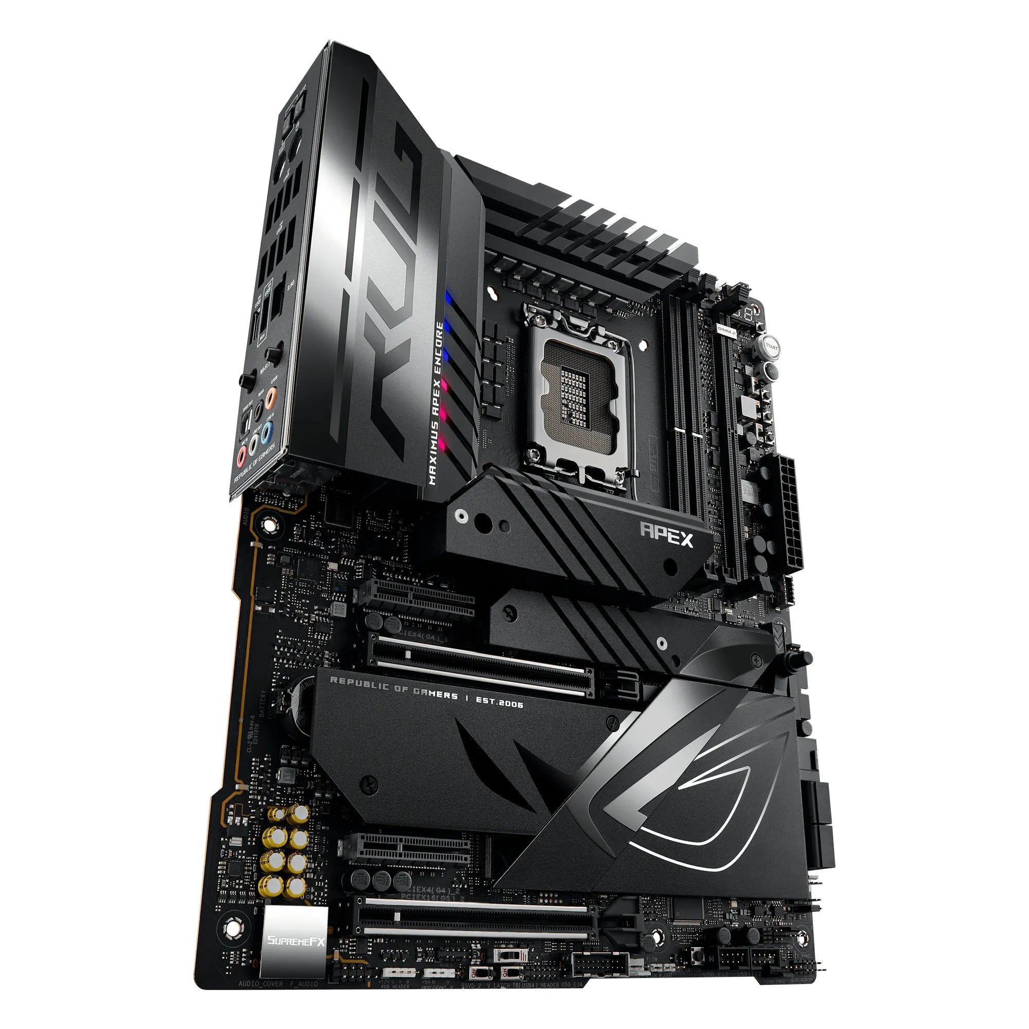 ASUS ROG MAXIMUS Z790 APEX ENCORE, Intel, LGA 1700, Intel® Celeron®, Intel® Core™ i3, Intel® Core™ i5, Intel® Core™ i7, Intel® Core™ i9,..., DDR5-SDRAM, 96 GB, DIMM