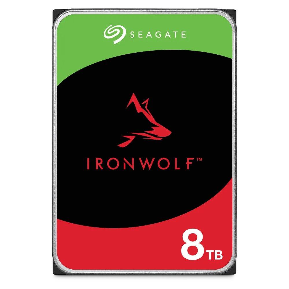 Seagate IronWolf ST8000VN002, 8 TB, 5400 RPM, 256 MB, 3.5", Serial ATA III