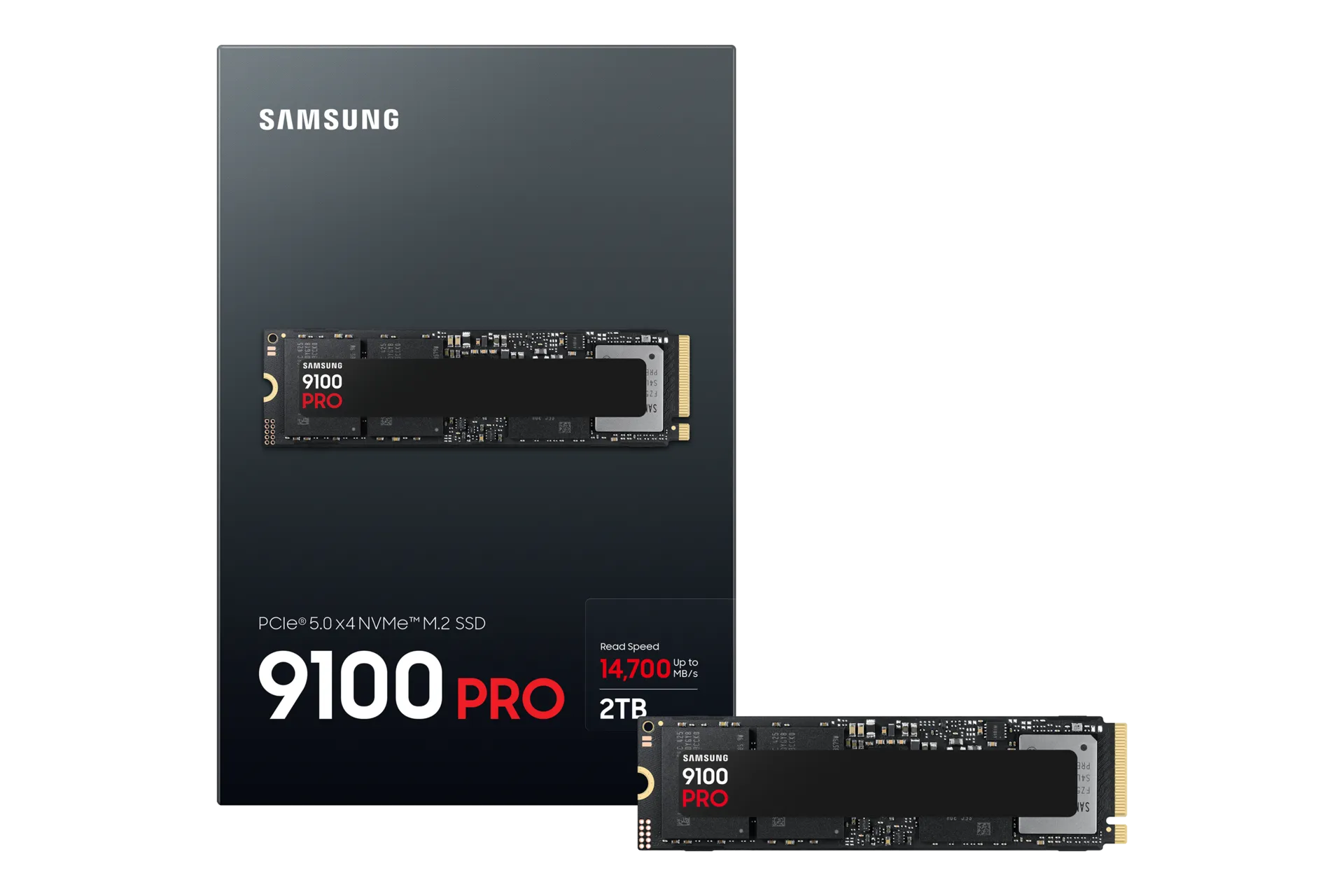 Samsung 9100 PRO PCIe® 5.0 NVMe™ M.2 SSD - 2 TB, 2 TB, M.2, 14700 MB/s