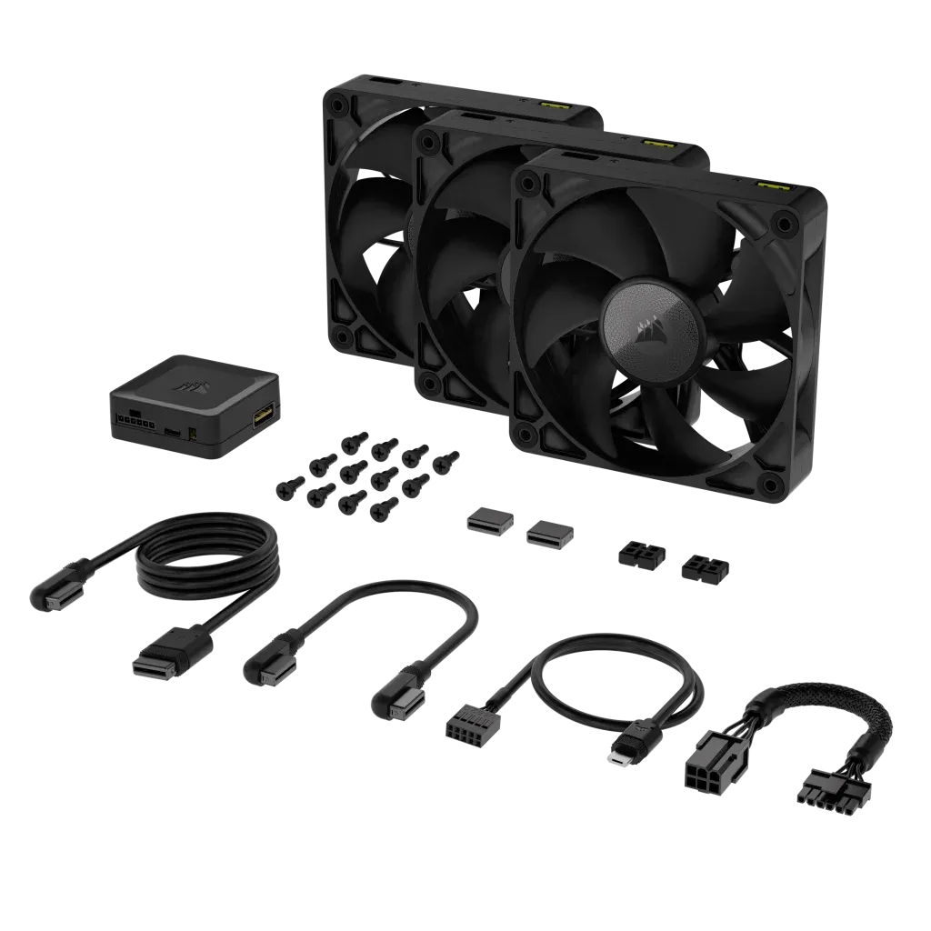 Corsair iCUE LINK RX120, Fan, 12 cm, 400 RPM, 2100 RPM, 36 dB, 74.2 cfm