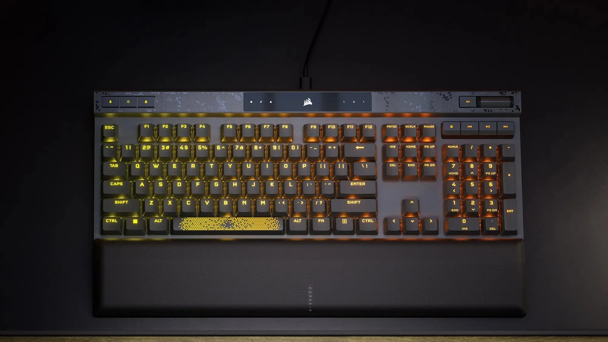 Corsair K70 MAX, Full-size (100%), USB, RGB LED, Black