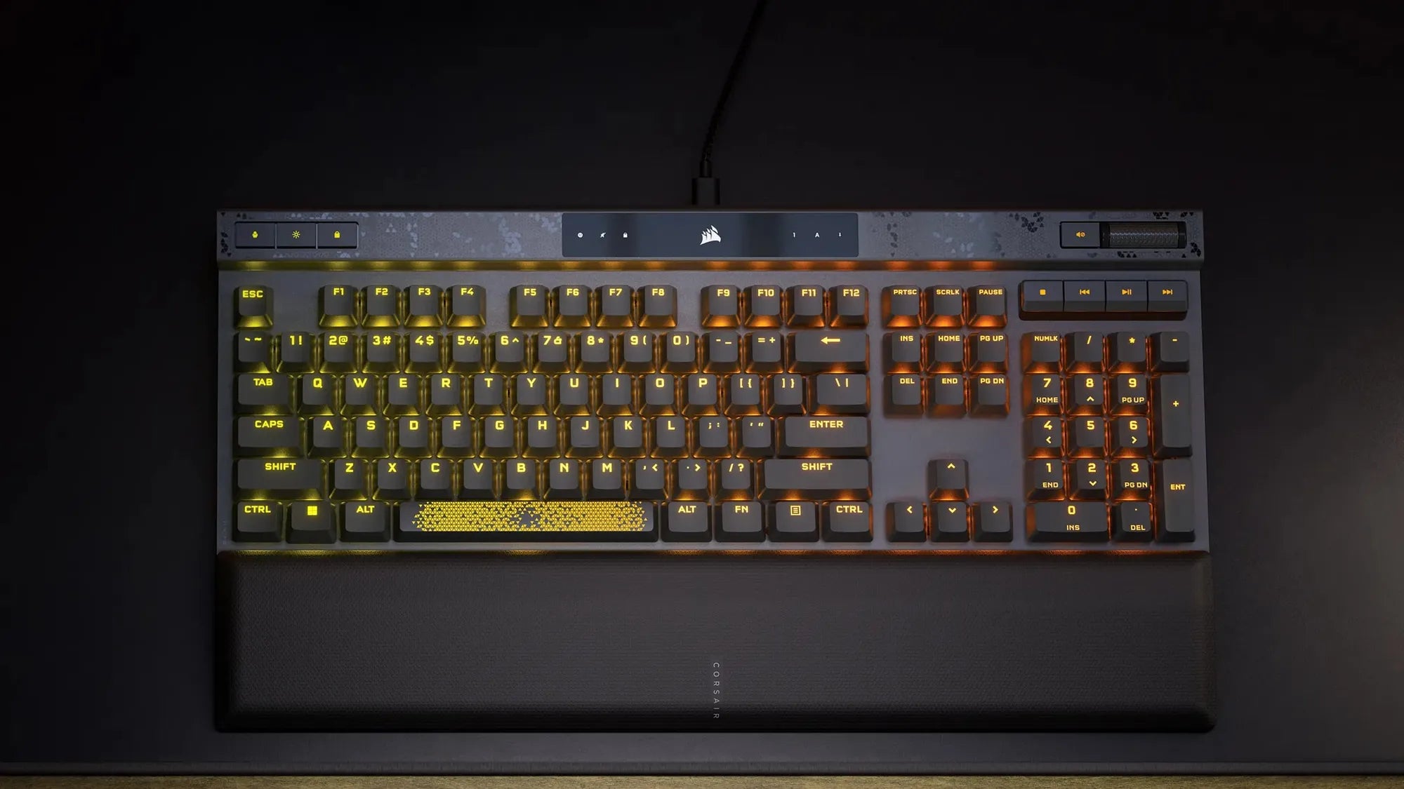 Corsair K70 MAX, Full-size (100%), Wired, USB, RGB LED, Black