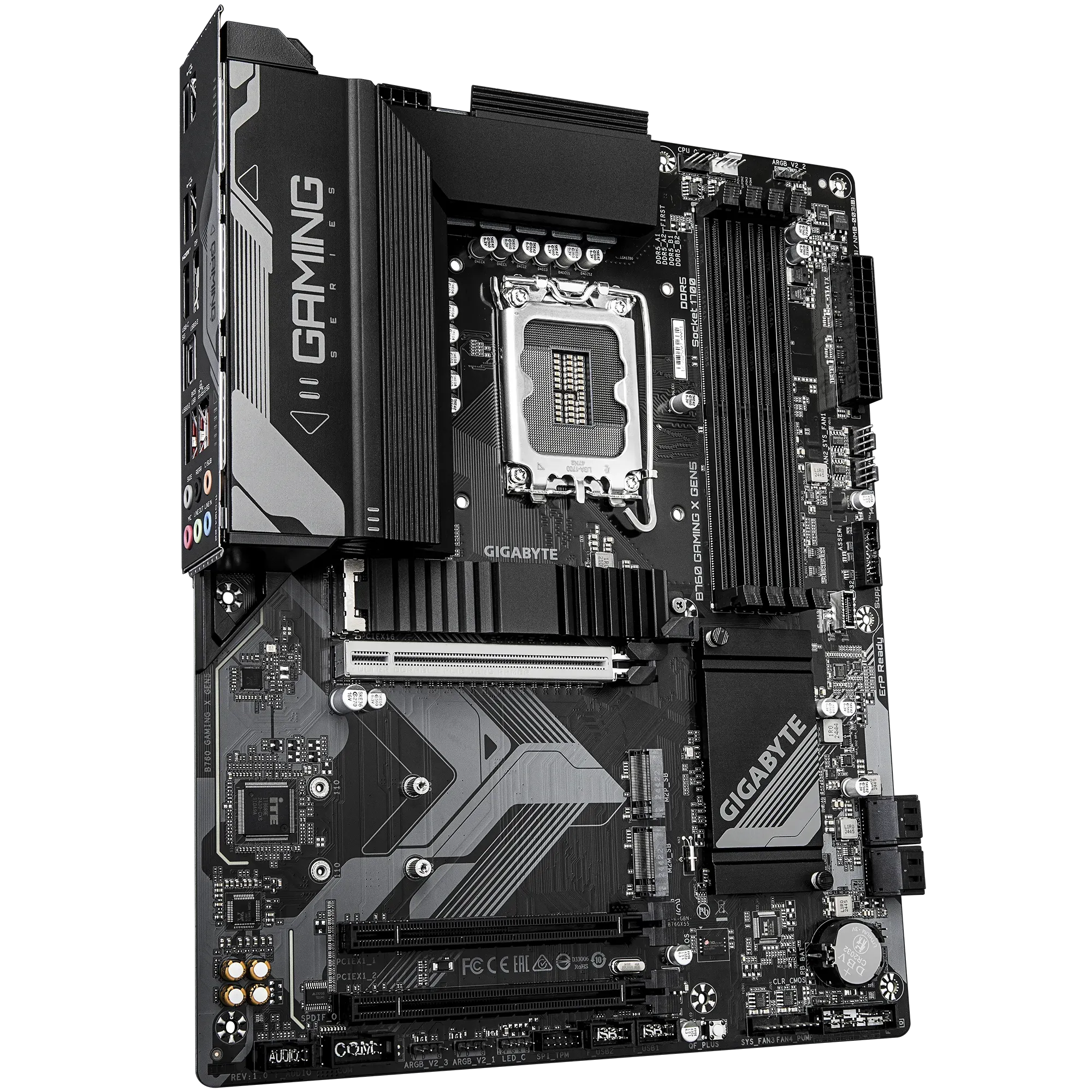 GIGABYTE Intel® B760 Chipset for LGA 1700; 4x DDR5; 3x M2; HDMI/DP; ATX