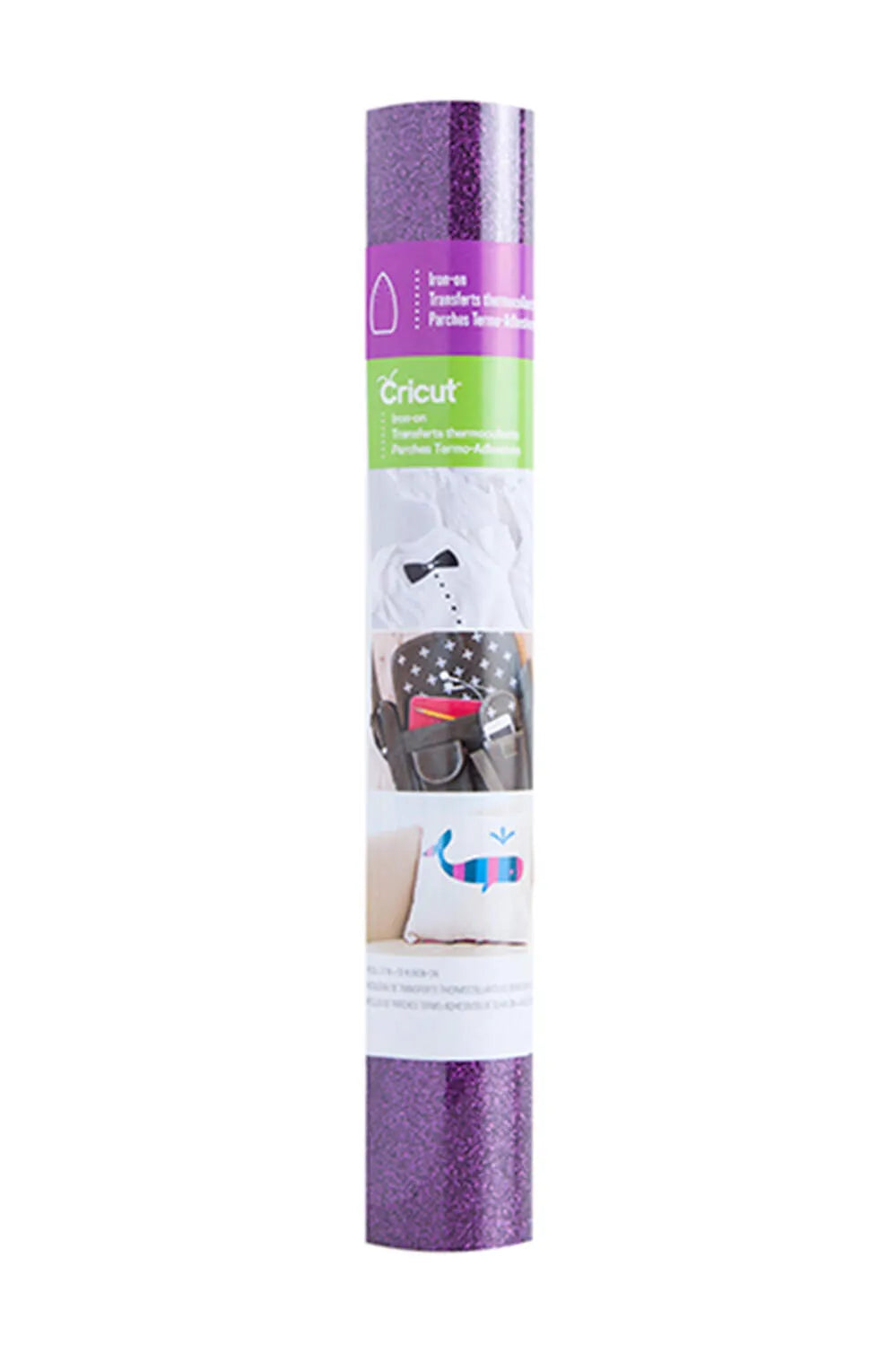 Cricut 2003123, Heat transfer vinyl roll, Smooth heat transfer vinyl, Purple, Monochromatic, Glossy, Cricut Maker Cricut Explore Machines