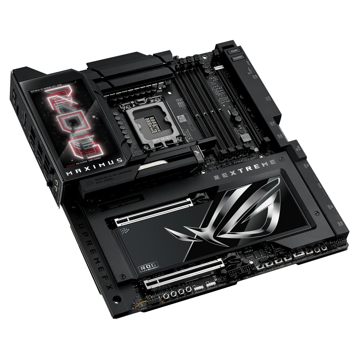 ASUS Motherboard/LGA1851/DDR5/4xDIMM/Max.256GB/1xHDMI/2xType-C/2xPCIe5x16/1xPCIe4x4/6xM.2/4xSATA/RAID/WiFi 7/LCD Display/E-ATX