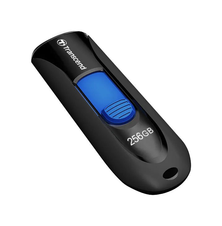 Transcend JetFlash 790 128GB Black, 128 GB, USB Type-A, 3.2 Gen 1 (3.1 Gen 1), Slide, 19 g, Black, Blue