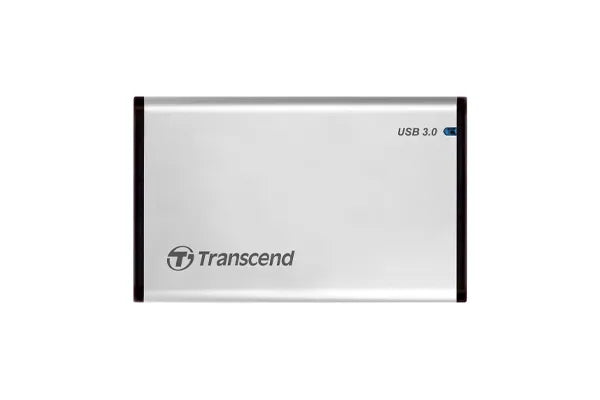 Transcend StoreJet 25S3, 2.5", Serial ATA, 5 Gbit/s, Silver