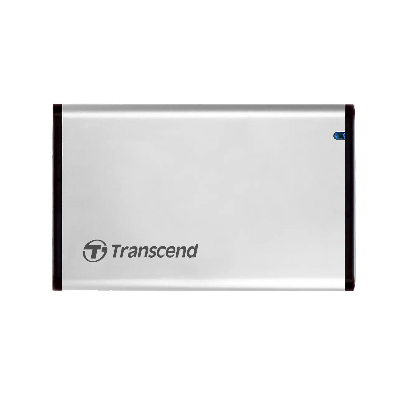 Transcend 2.5” SSD/HDD Enclosure, HDD/SSD enclosure, 2.5", Serial ATA III, 6 Gbit/s, USB connectivity, Silver