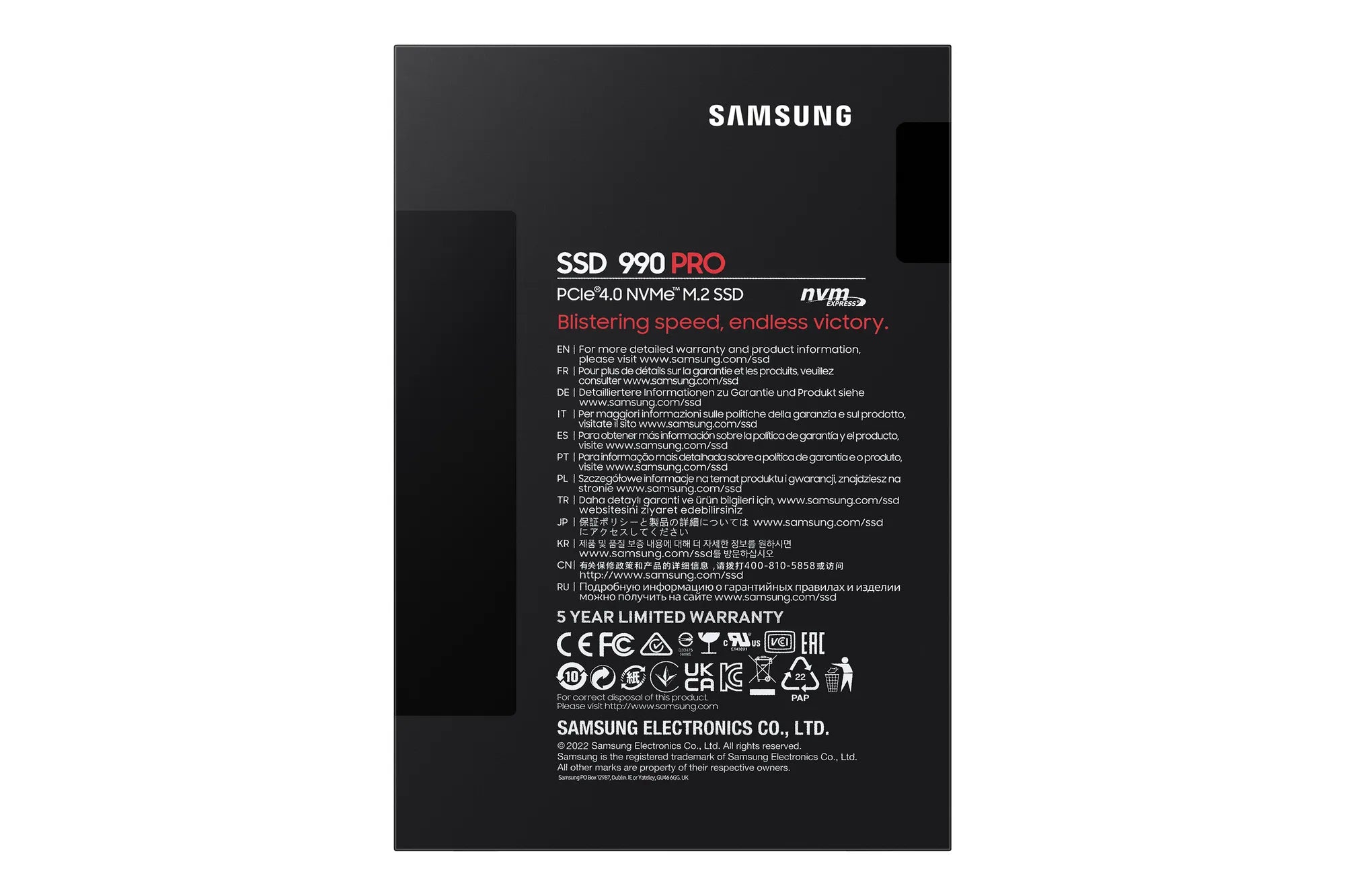 Samsung 990 PRO, 4 TB, M.2, 7450 MB/s