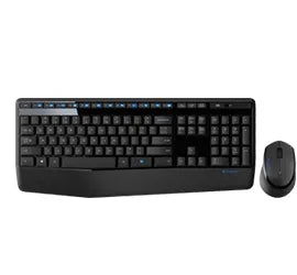 Logitech Wireless Combo MK345, Full-size (100%), Wireless, USB, QWERTY, Black, Mouse included