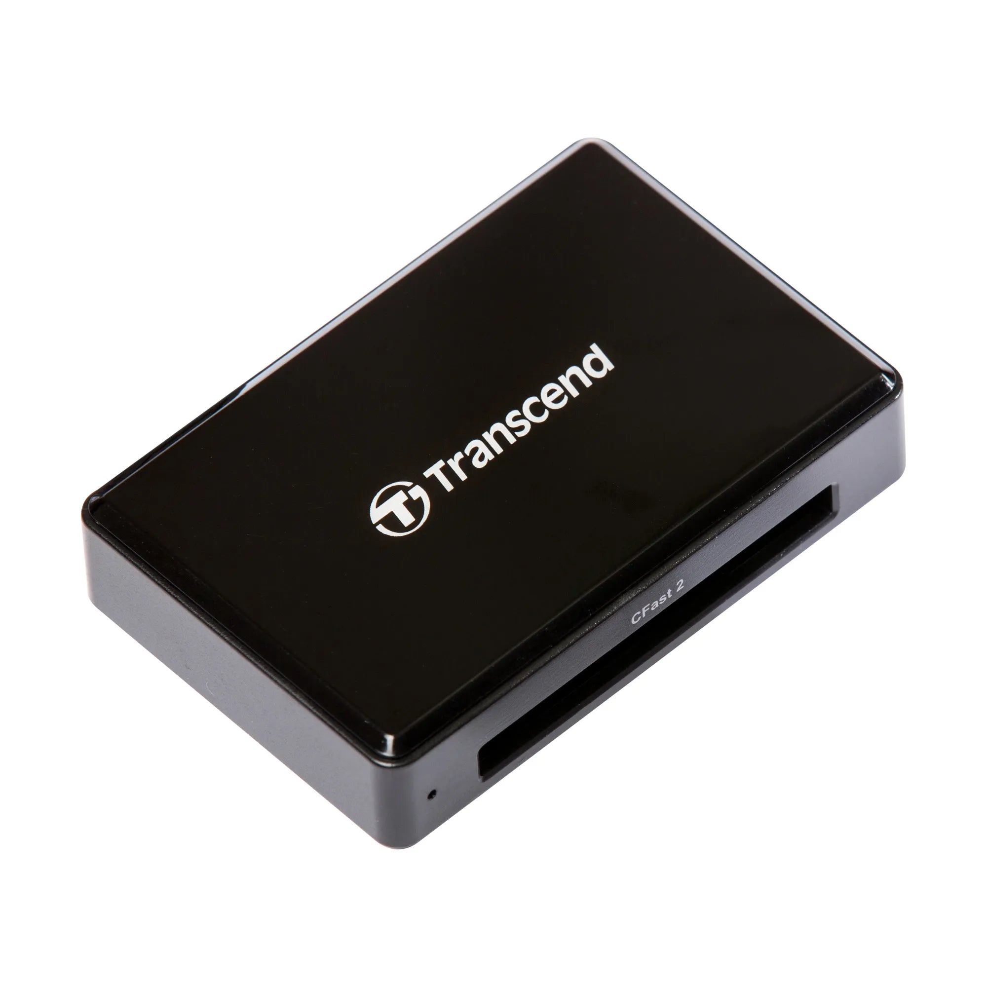 Transcend RDF2 Card Reader, CF, CF Type II, Black, CE/FCC/BSMI/KC/RCM/EAC, USB 3.2 Gen 1 (3.1 Gen 1), 5 V, 67.6 mm