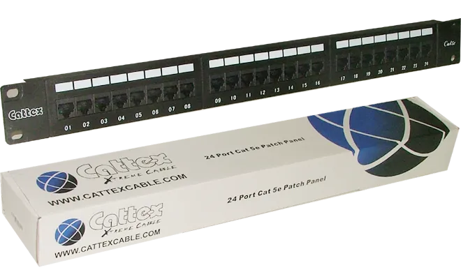 RCT 24 PORT CAT5E UTP PATCH PANEL