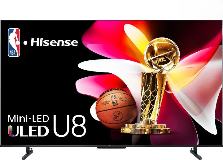 Hisense Class U8, 165.1 cm (65"), 3840 x 2160 pixels, Mini LED ULED, Smart TV, Wi-Fi, Black