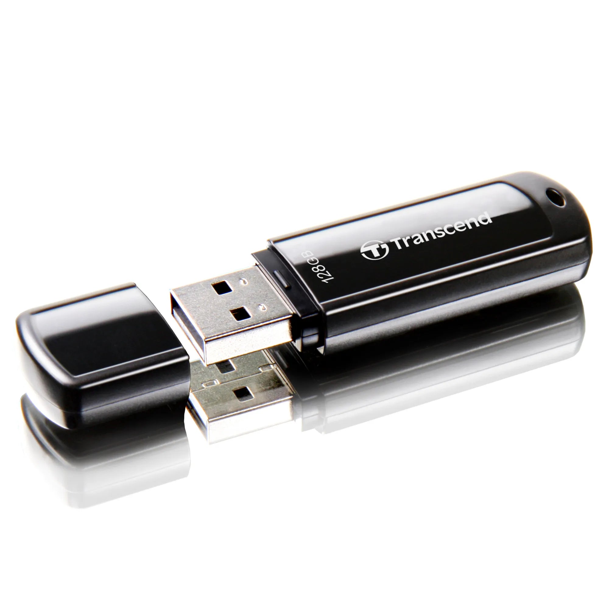 Transcend JetFlash 700, 128 GB, USB Type-A, 3.2 Gen 1 (3.1 Gen 1), Cap, 8.5 g, Black