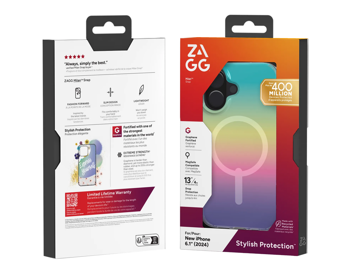 ZAGG Cases Milan Snap Apple iP16  Iridescent