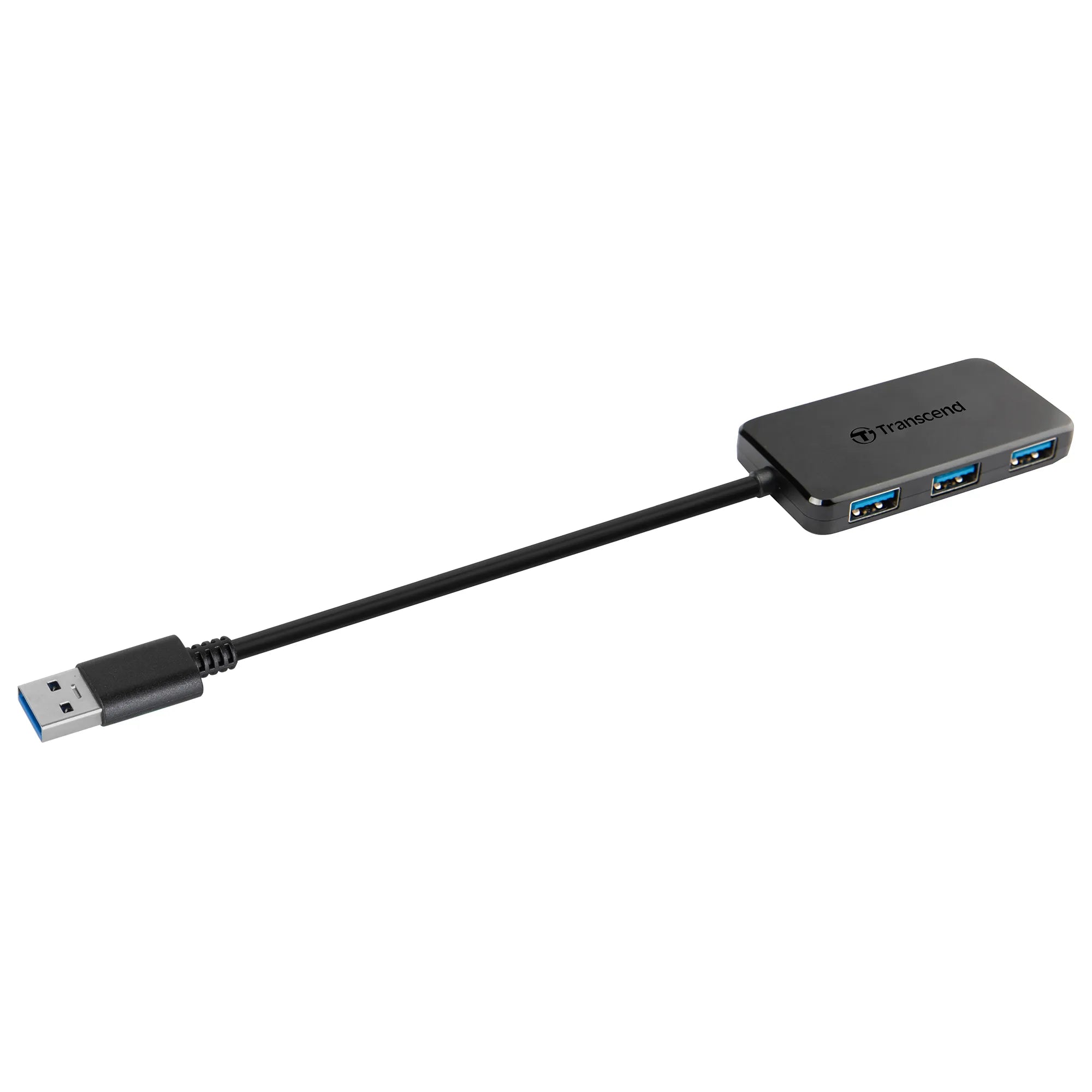 Transcend HUB2, USB 3.2 Gen 1 (3.1 Gen 1) Type-A, Black, CE/FCC/BSMI/KC/RCM/EAC, USB, 5 V, 0.9 A