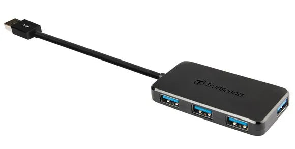 Transcend HUB2, USB 3.2 Gen 1 (3.1 Gen 1) Type-A, Black, CE/FCC/BSMI/KC/RCM/EAC, USB, 5 V, 0.9 A