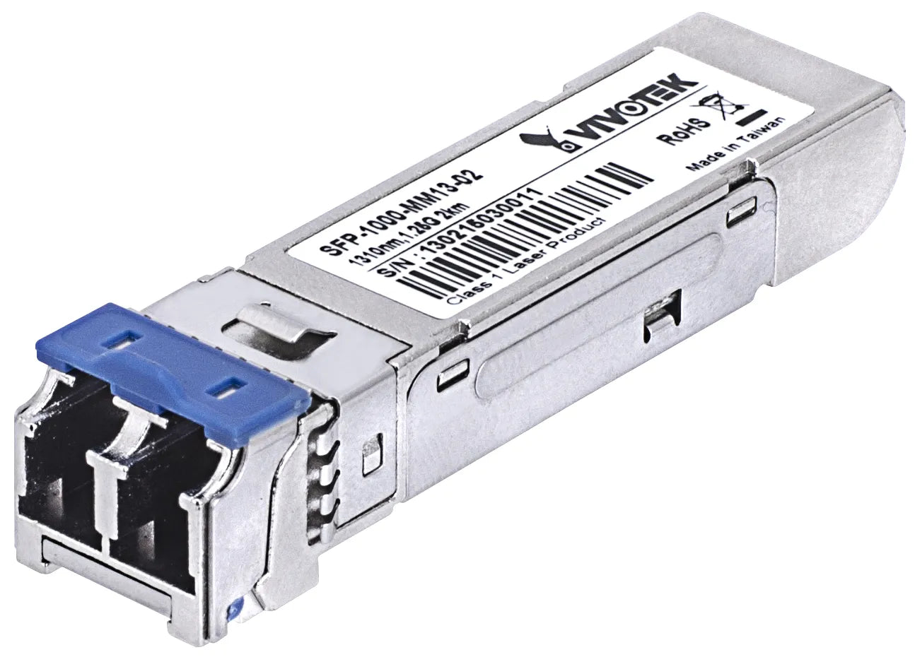 VIVOTEK SFP-1000-MM13-02, Fiber optic, 1250 Mbit/s, SFP, LC, 9/125 µm, 2000 m