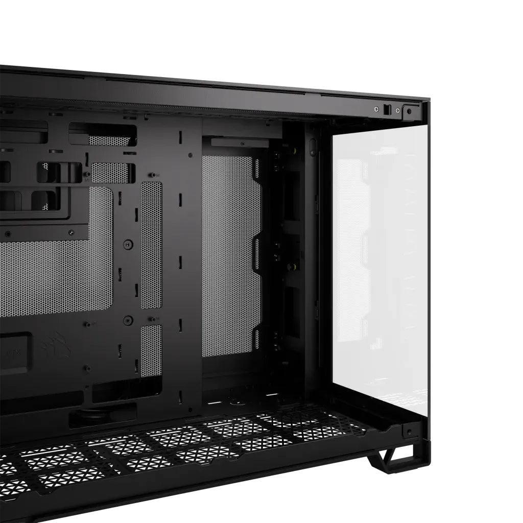 iCUE 2500X Micro ATX Black Dual Chamber PC Case; 2x 2.5'' Drive Bays; 2x 3.5''; Up to 360mm Radiator compatible