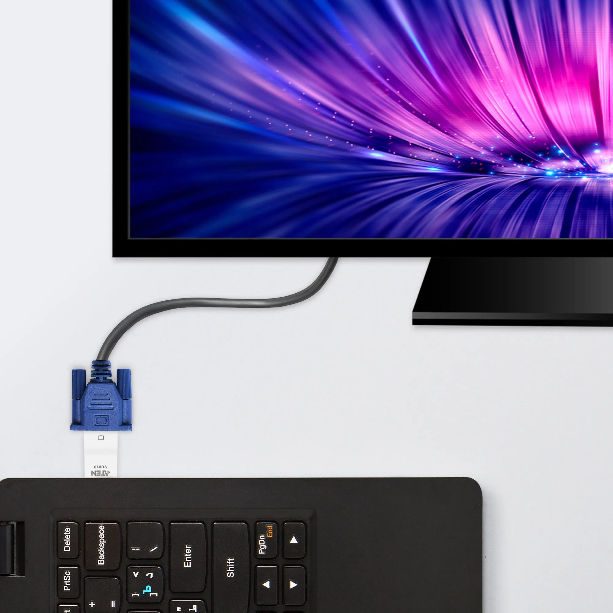 ATEN VC810, HDMI, VGA, Male, White, Male, Female