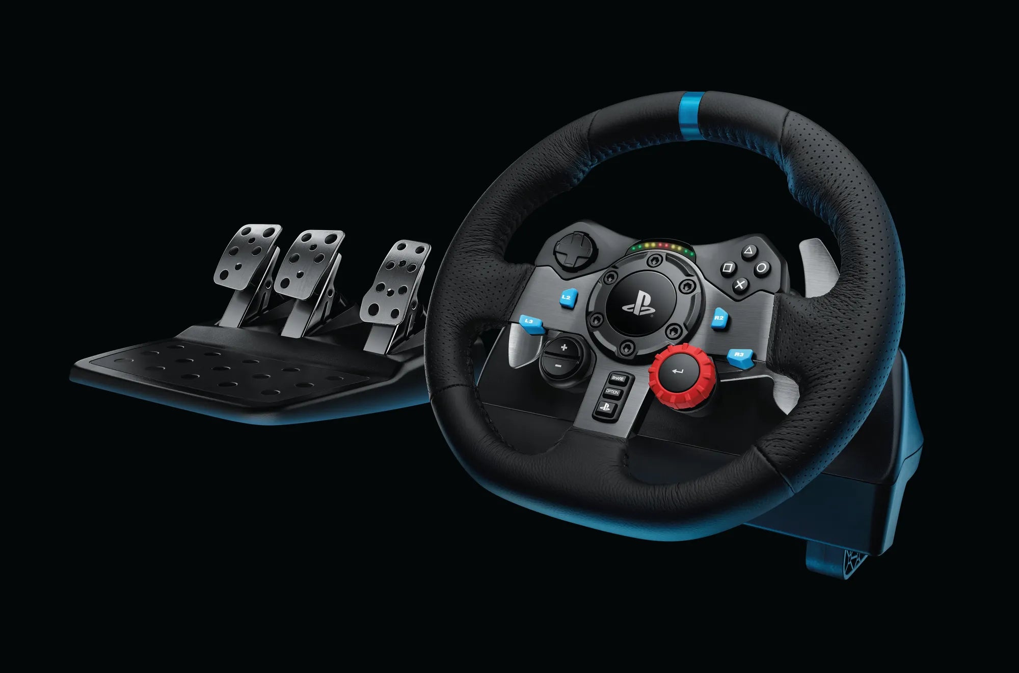 Logitech G G29, Steering wheel + Pedals, Playstation 3,PlayStation 4, Analogue, D-pad, Wired, USB 2.0