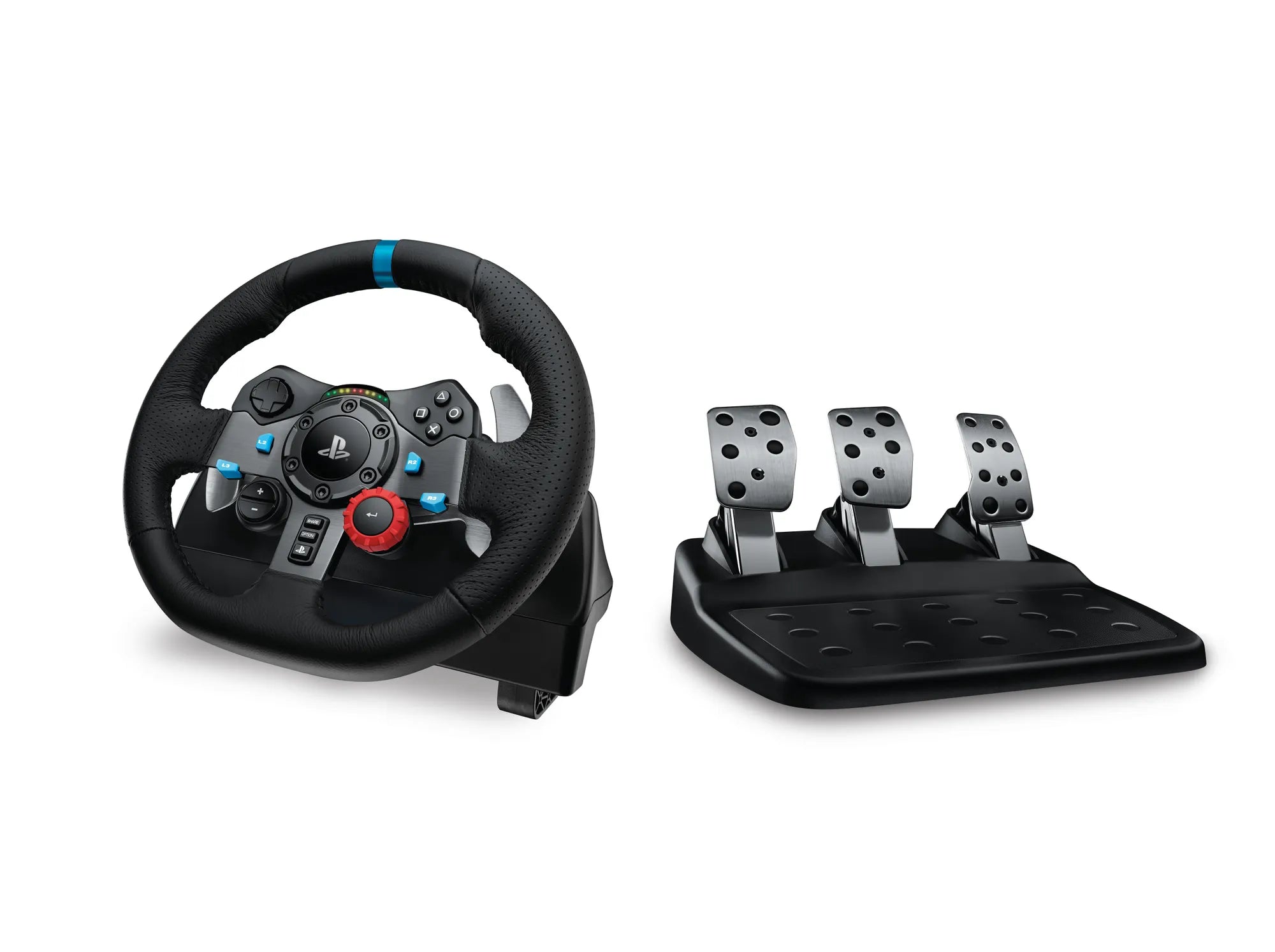 Logitech G G29, Steering wheel + Pedals, Playstation 3,PlayStation 4, Analogue, D-pad, Wired, USB 2.0