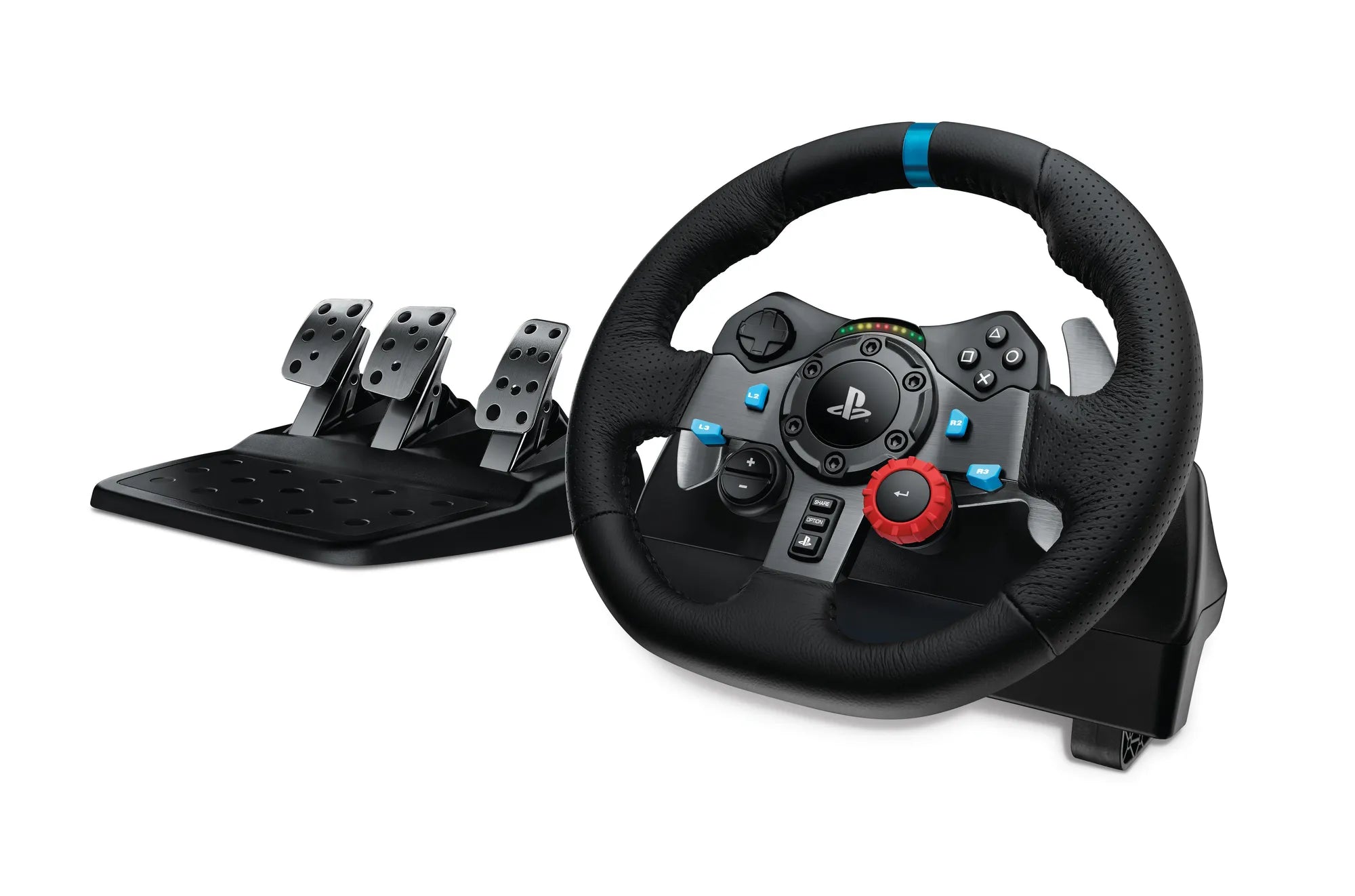 Logitech G G29, Steering wheel + Pedals, Playstation 3,PlayStation 4, Analogue, D-pad, Wired, USB 2.0