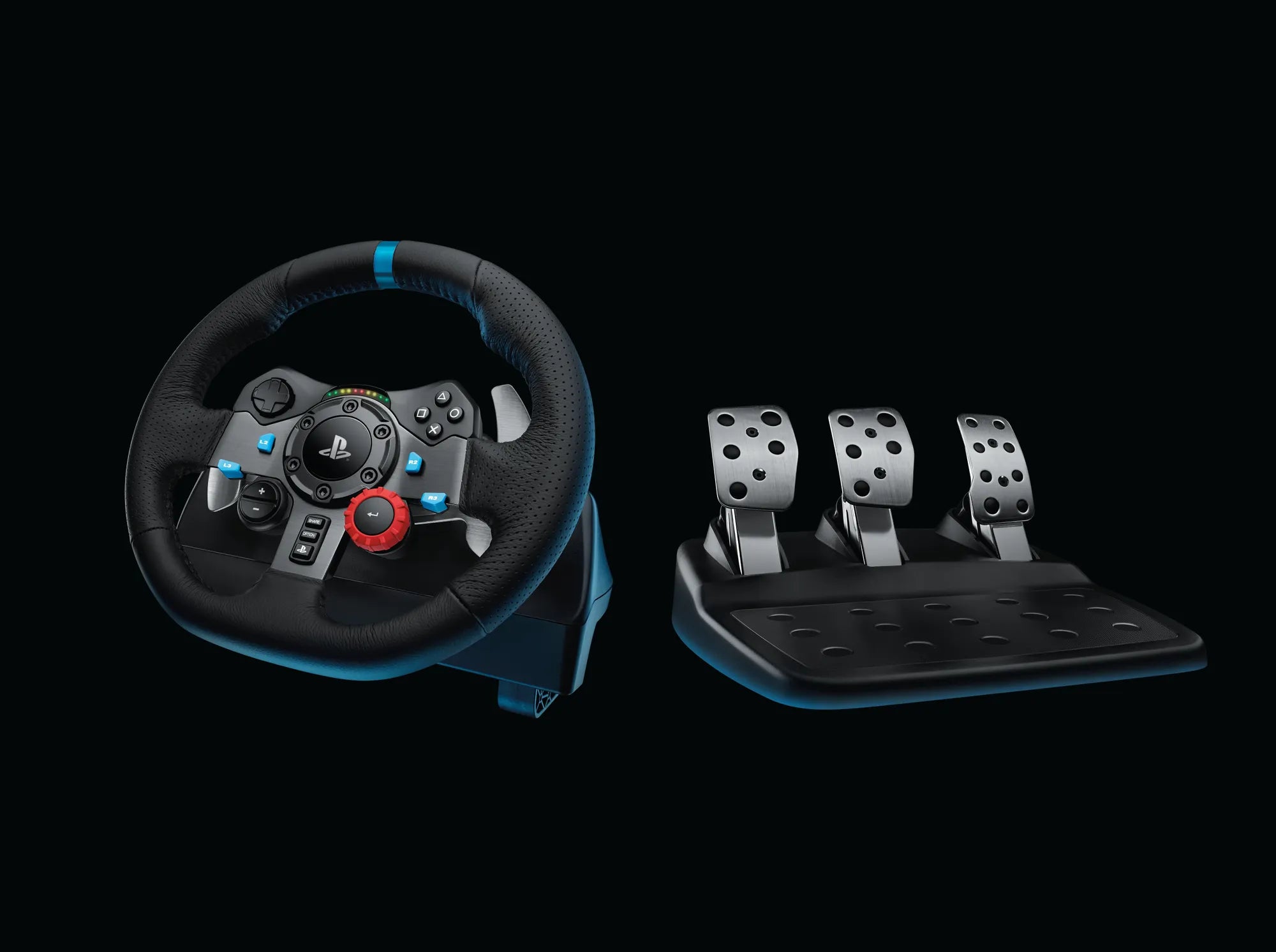 Logitech G G29, Steering wheel + Pedals, Playstation 3,PlayStation 4, Analogue, D-pad, Wired, USB 2.0