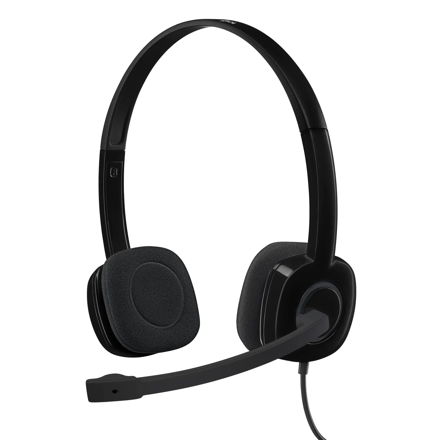 Logitech H151, Headset, Head-band, Office/Call center, Black, Binaural, Rotary