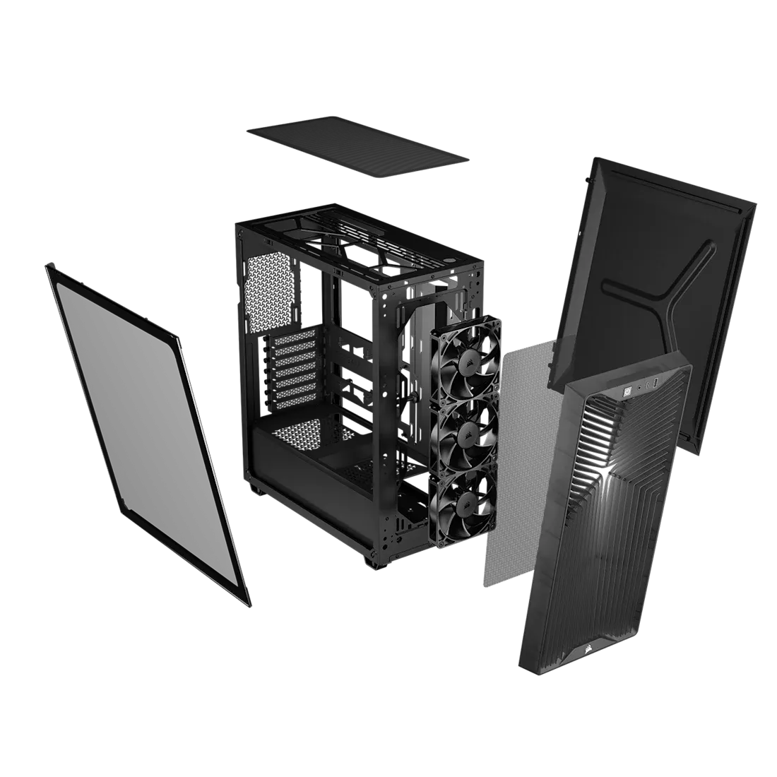 3200D RS Mid-Tower PC Case; 3x RS120 fans incl - Smoke.