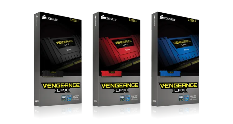 Corsair VENGEANCE® LPX 8GB (1 x 8GB) DDR4 DRAM 2666MHz C16 Memory Kit; 16-18-18-35; 1.2V; Black